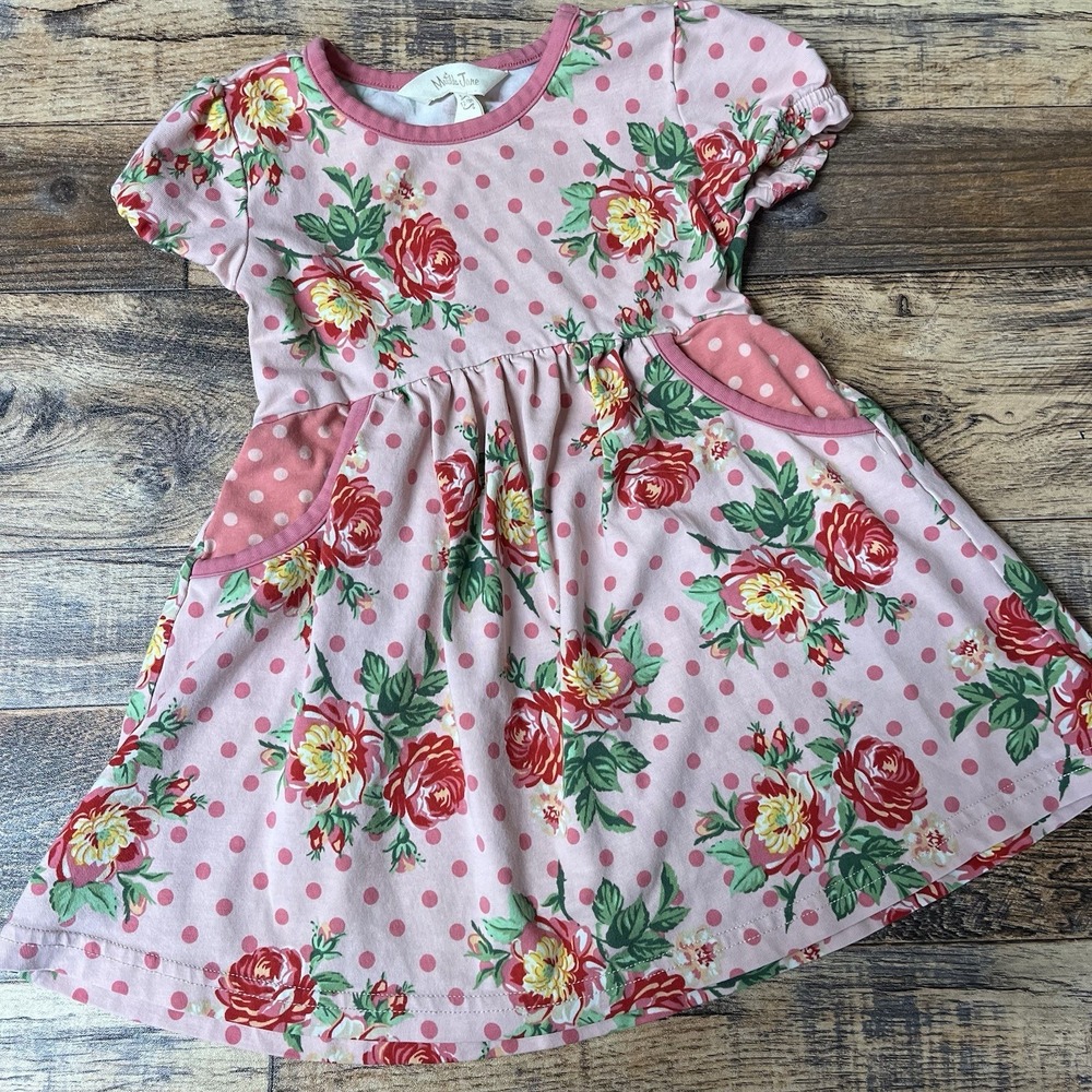 Matilda Jane Pretty in Pink Brilliant Daydream Dress Baby Girl 12-18m Floral